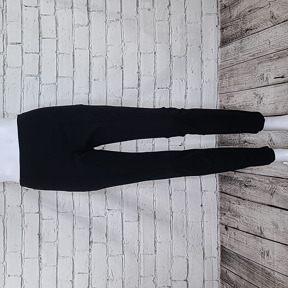 Theory Skinny Cotton Blend Double-Stretch Mid-Rise Pull-On Leggings/Pant Black